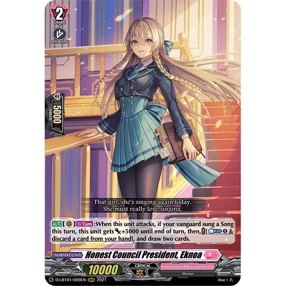 Image for Honest Council President, Eknoa (D-LBT01/009EN) (D-LBT01) - Cardfight Vanguard