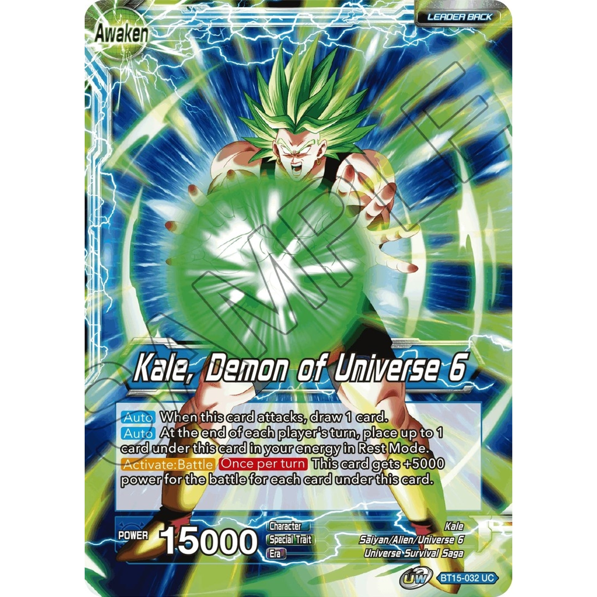 Image for Kale // Kale, Demon of Universe 6 (BT15-032) (DBS-B15) - Dragon Ball Super: Masters