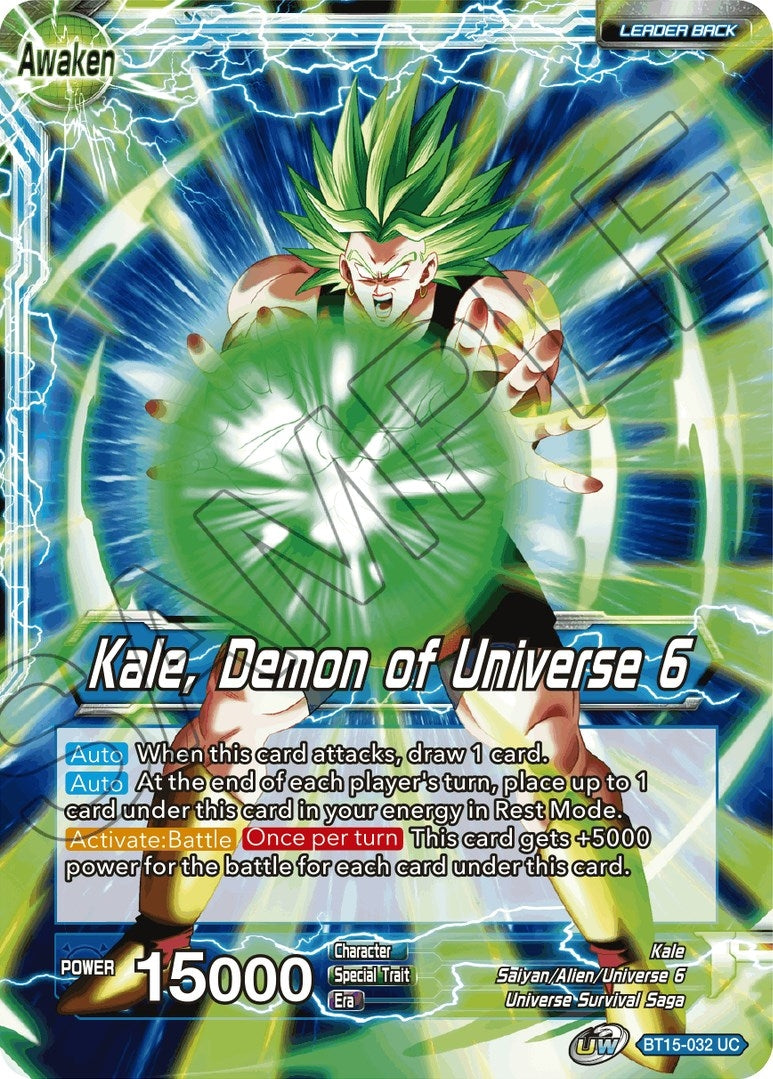 Image for Kale // Kale, Demon of Universe 6 (BT15-032) (DBS-B15) - Dragon Ball Super: Masters