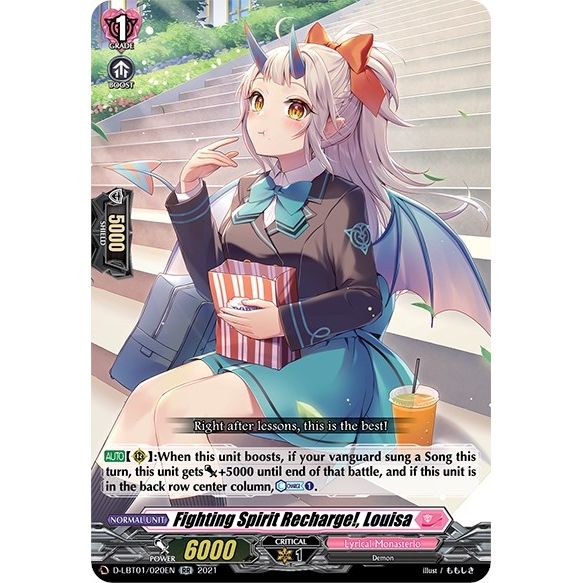 Image for Fighting Spirit Recharge!, Louisa (D-LBT01/020EN) (D-LBT01) - Cardfight Vanguard