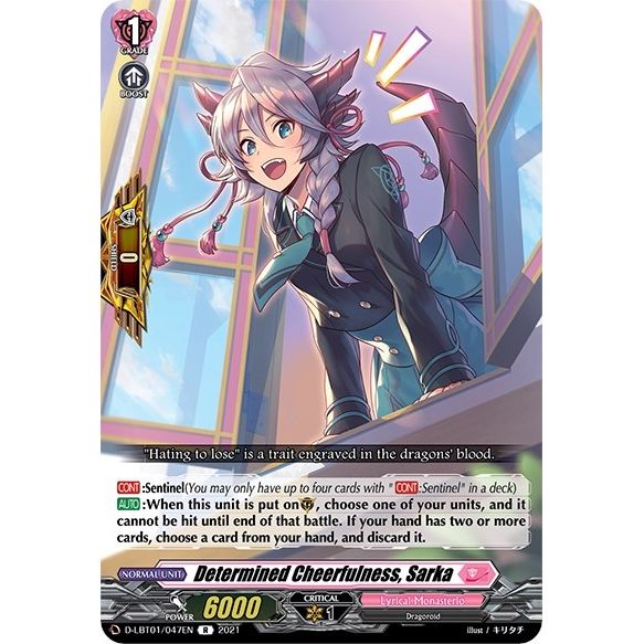 Image for Determined Cheerfulness, Sarka (D-LBT01/047EN) (D-LBT01) - Cardfight Vanguard