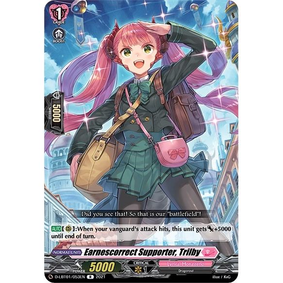 Image for Earnescorrect Supporter, Trilby (D-LBT01/053EN) (D-LBT01) - Cardfight Vanguard