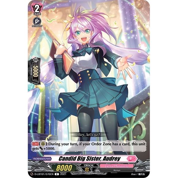 Image for Candid Big Sister, Audrey (D-LBT01/076EN) (D-LBT01) - Cardfight Vanguard
