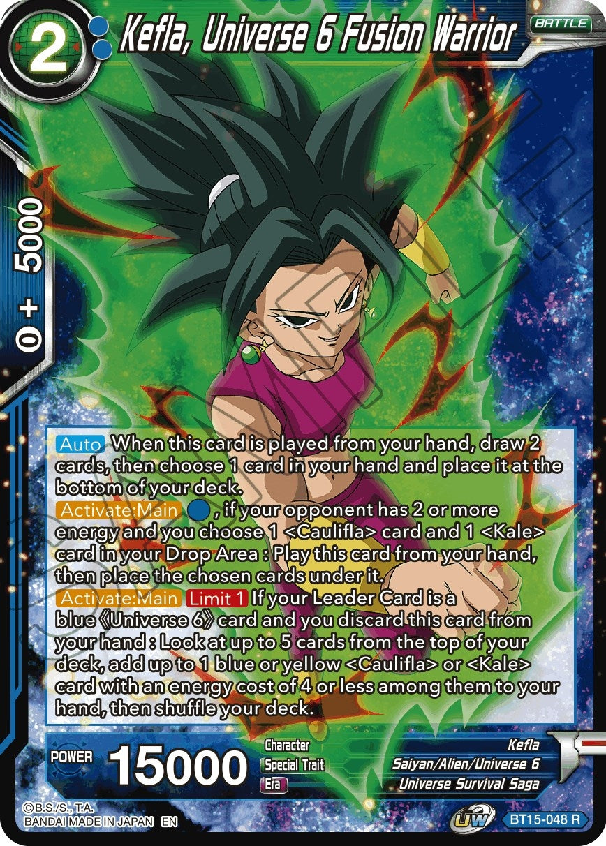 Image for Kefla, Universe 6 Fusion Warrior (BT15-048) (DBS-B15) - Dragon Ball Super: Masters