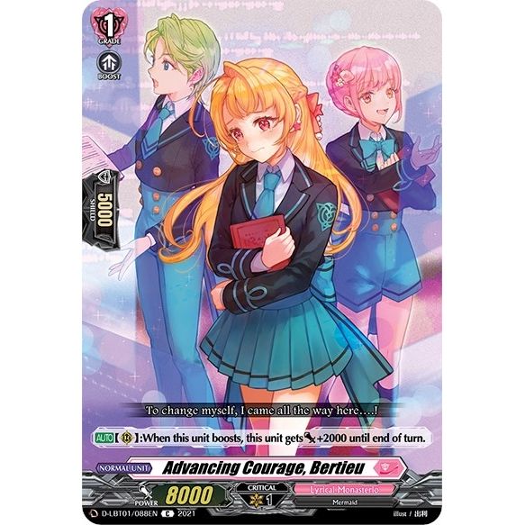 Image for Advancing Courage, Bertieu (D-LBT01/088EN) (D-LBT01) - Cardfight Vanguard