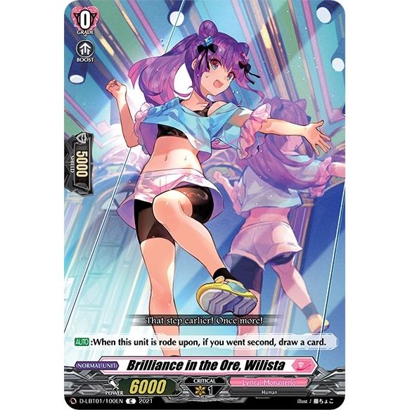 Image for Brilliance in the Ore, Wilista (D-LBT01/100EN) (D-LBT01) - Cardfight Vanguard