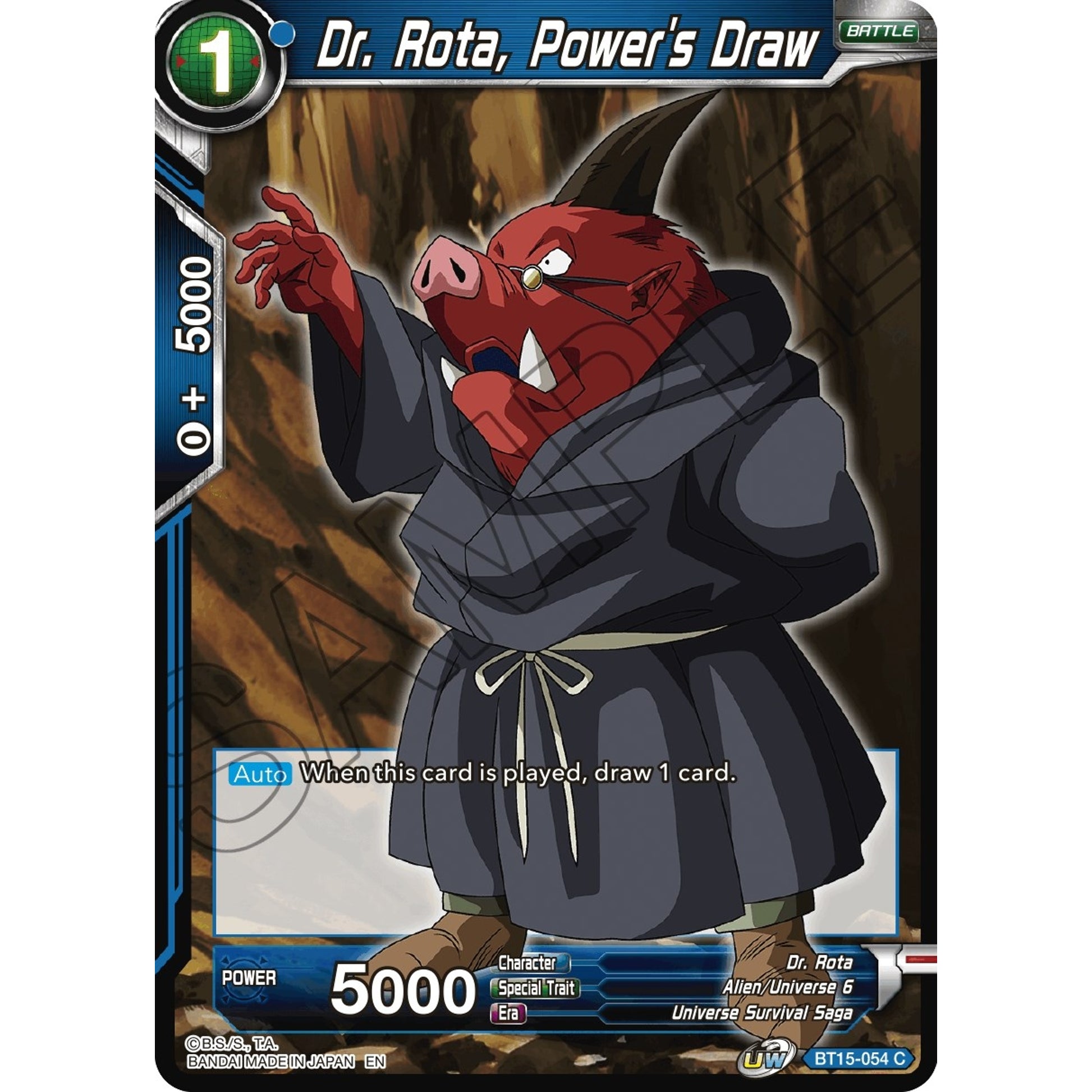 Image for Dr. Rota, Power's Draw (BT15-054) (DBS-B15) - Dragon Ball Super: Masters