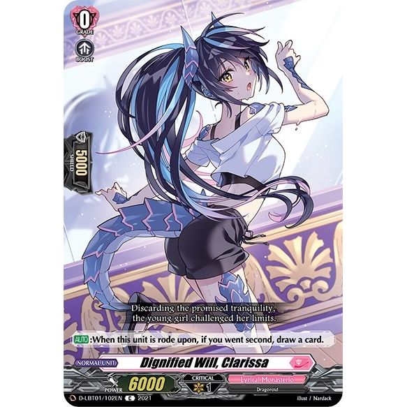 Image for Dignified Will, Clarissa (D-LBT01/102EN) (D-LBT01) - Cardfight Vanguard