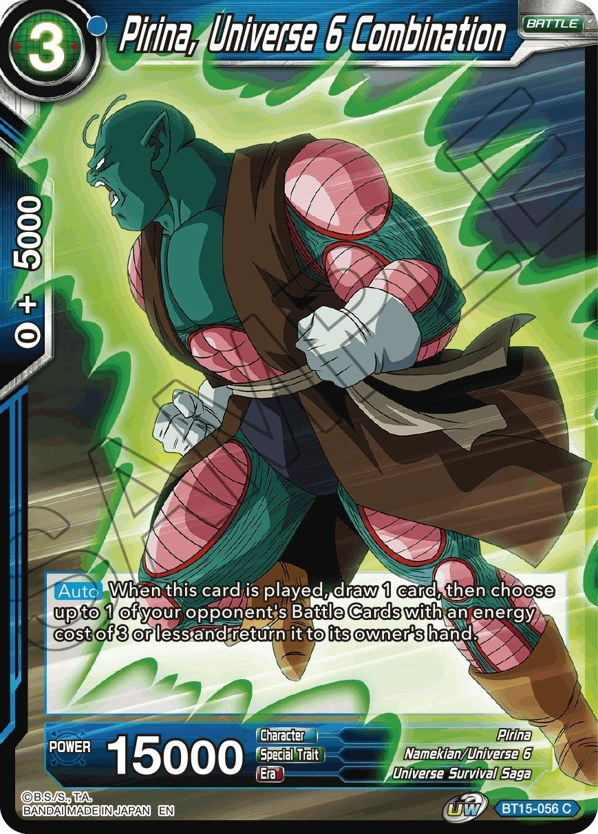 Image for Pirina, Universe 6 Combination (BT15-056) (DBS-B15) - Dragon Ball Super: Masters