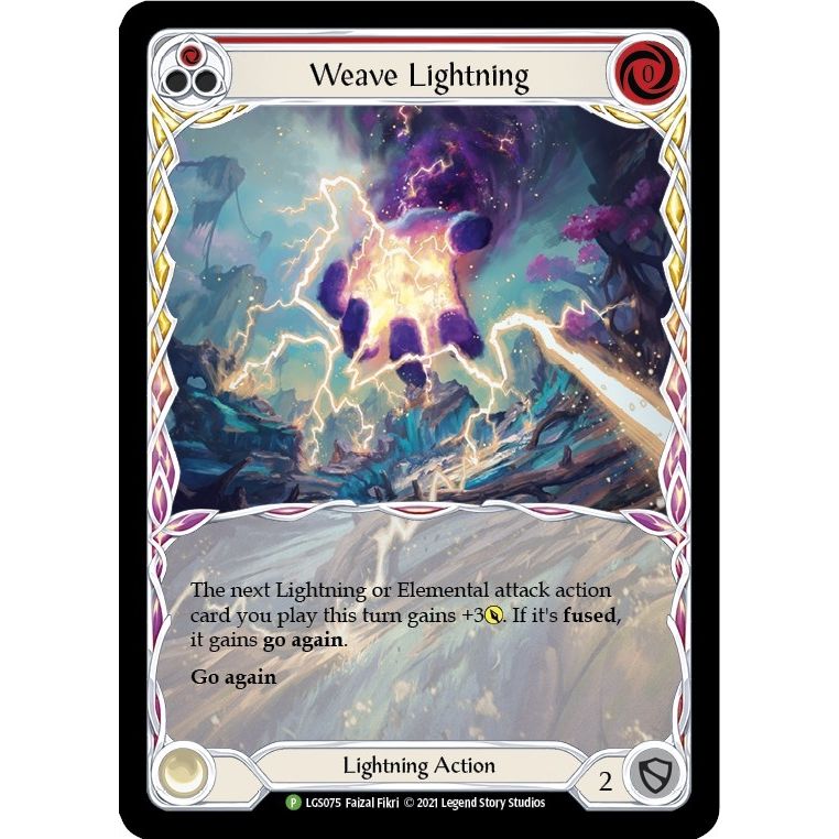 Image for Weave Lightning (Red) - LGS075 (LGS075) (PR) - Flesh and Blood TCG