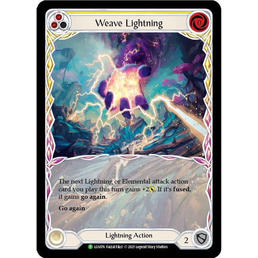 Image for Weave Lightning (Yellow) - LGS076 (LGS076) (PR) - Flesh and Blood TCG