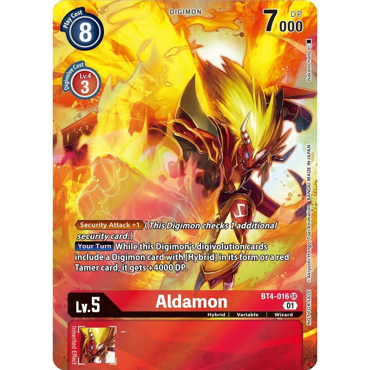 Image for Aldamon (1-Year Anniversary Box Topper) (BT4-016 SR) (BT04) - Digimon Card Game