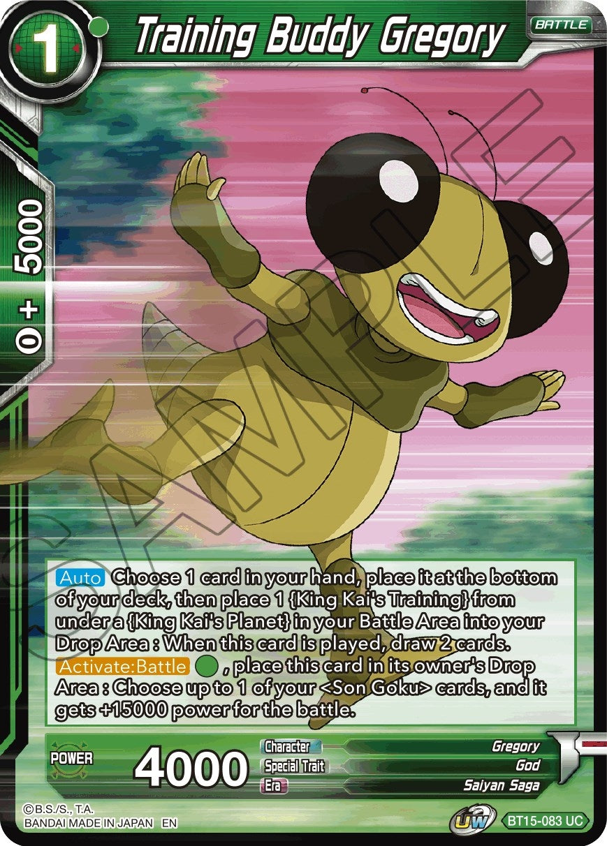 Image for Training Buddy Gregory (BT15-083) (DBS-B15) - Dragon Ball Super: Masters