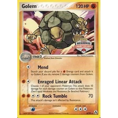 Image for Golem - 6/92 (Regional Championships) (006/092) (PR) - Pokemon