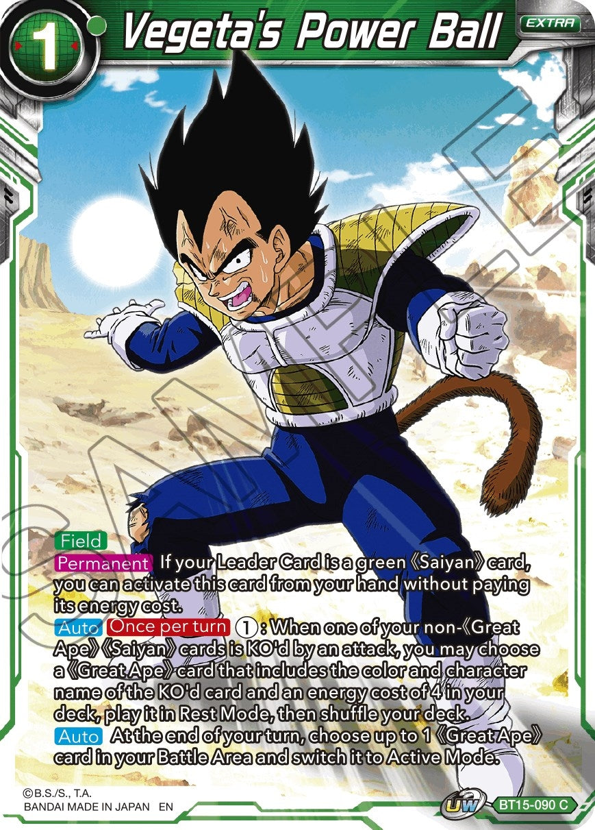 Image for Vegeta's Power Ball (BT15-090) (DBS-B15) - Dragon Ball Super: Masters