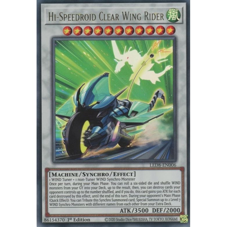 Image for Hi-Speedroid Clear Wing Rider (LED8-EN006) (LED8) - YuGiOh