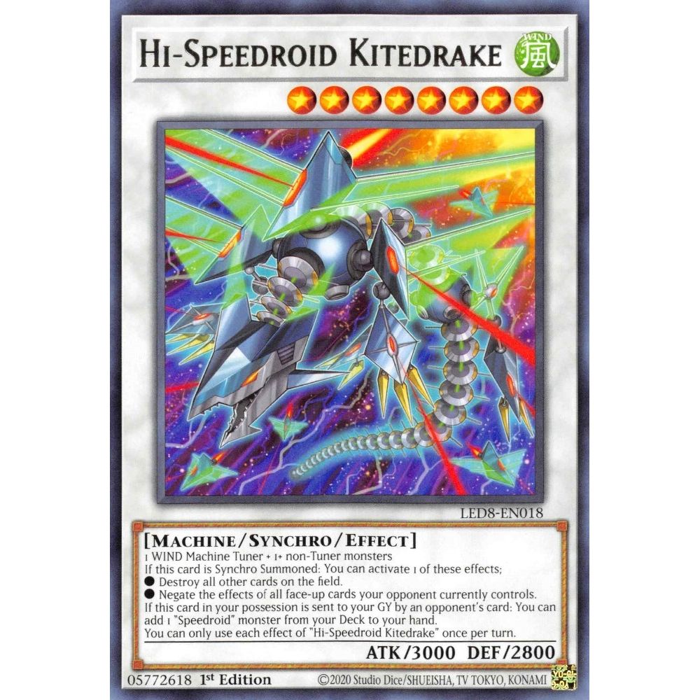 Image for Hi-Speedroid Kitedrake (LED8-EN018) (LED8) - YuGiOh