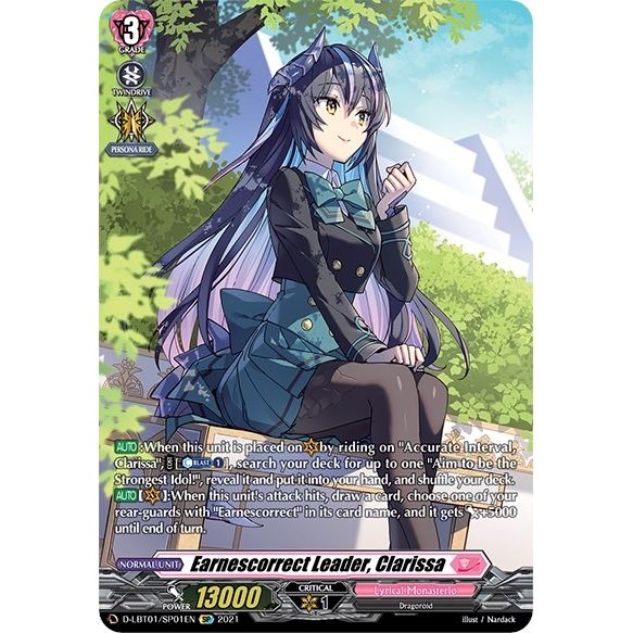 Image for Earnescorrect Leader, Clarissa (SP) (D-LBT01/SP01EN) (D-LBT01) - Cardfight Vanguard