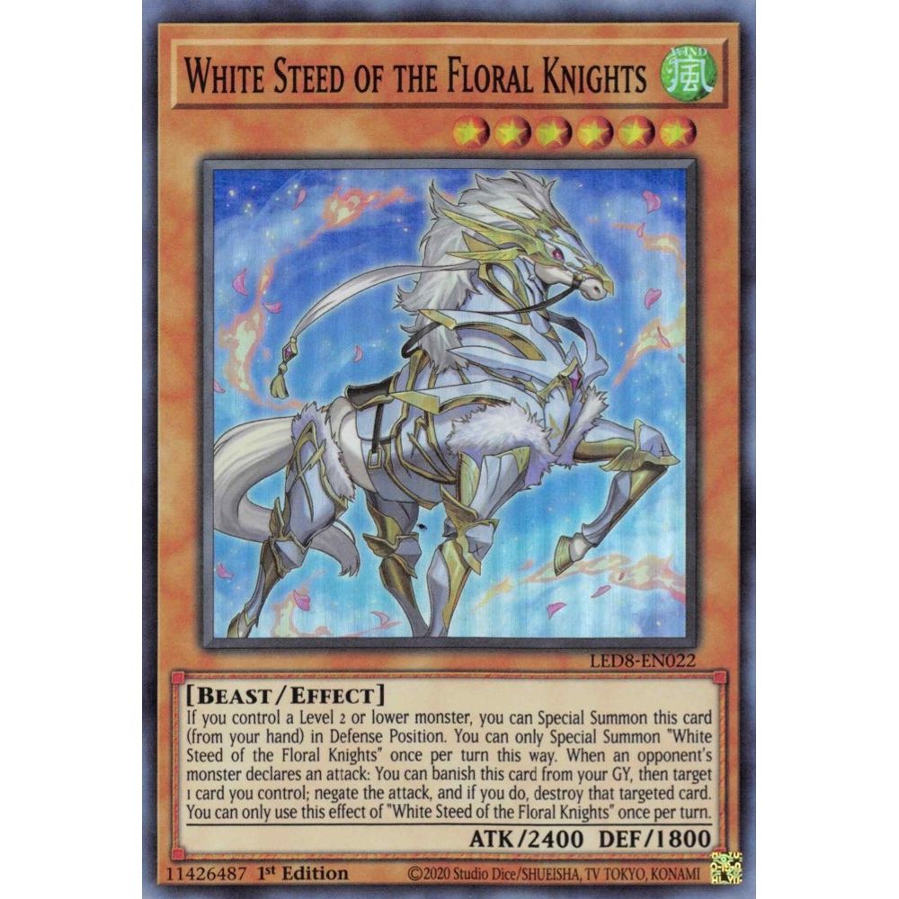 Image for White Steed of the Floral Knights (LED8-EN022) (LED8) - YuGiOh
