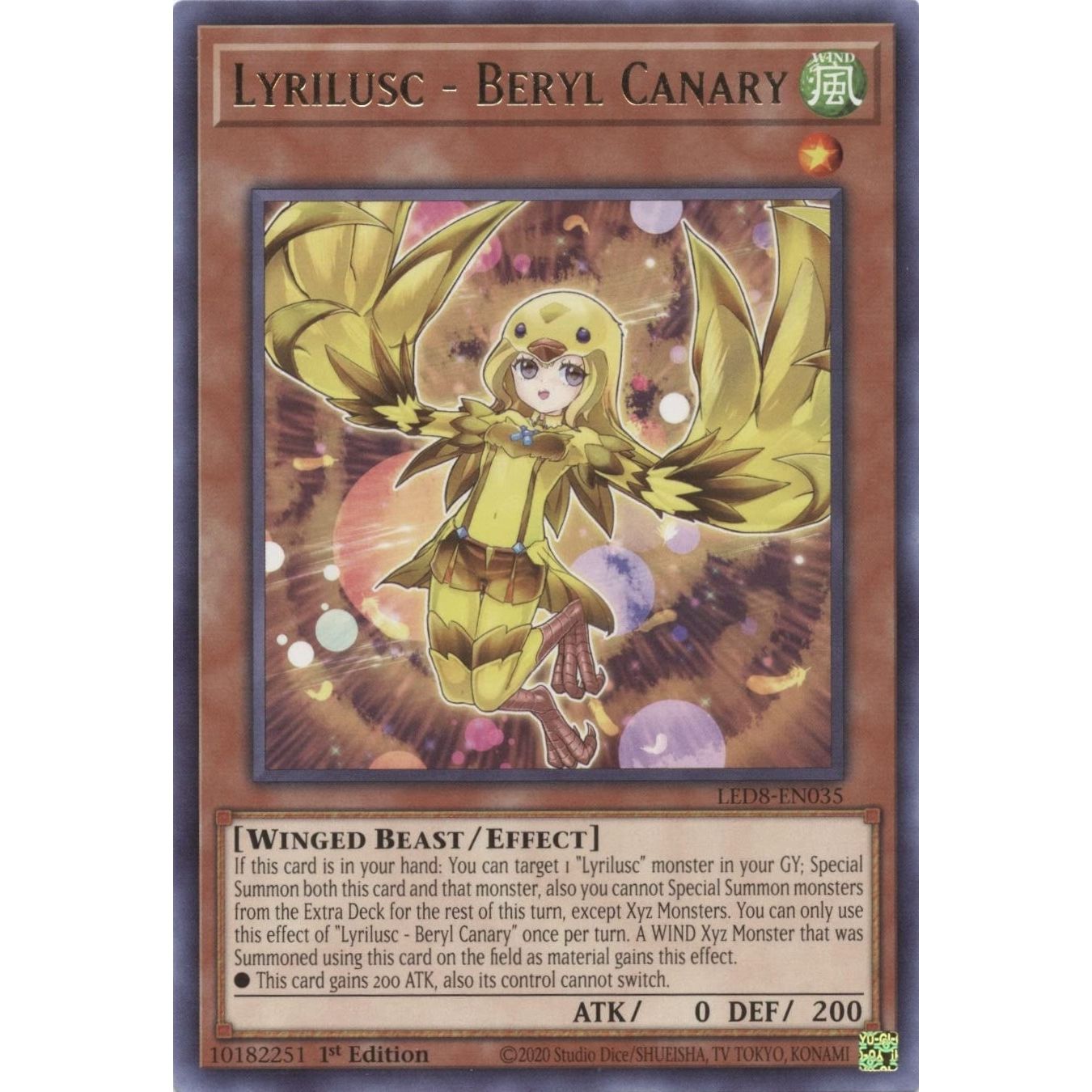 Image for Lyrilusc - Beryl Canary (LED8-EN035) (LED8) - YuGiOh