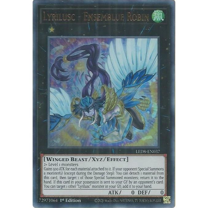 Image for Lyrilusc - Ensemblue Robin (LED8-EN037) (LED8) - YuGiOh