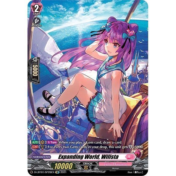 Image for Expanding World, Wilista (SP) (D-LBT01/SP28EN) (D-LBT01) - Cardfight Vanguard