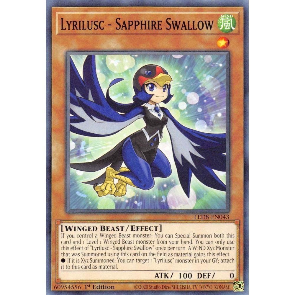 Image for Lyrilusc - Sapphire Swallow (LED8-EN043) (LED8) - YuGiOh