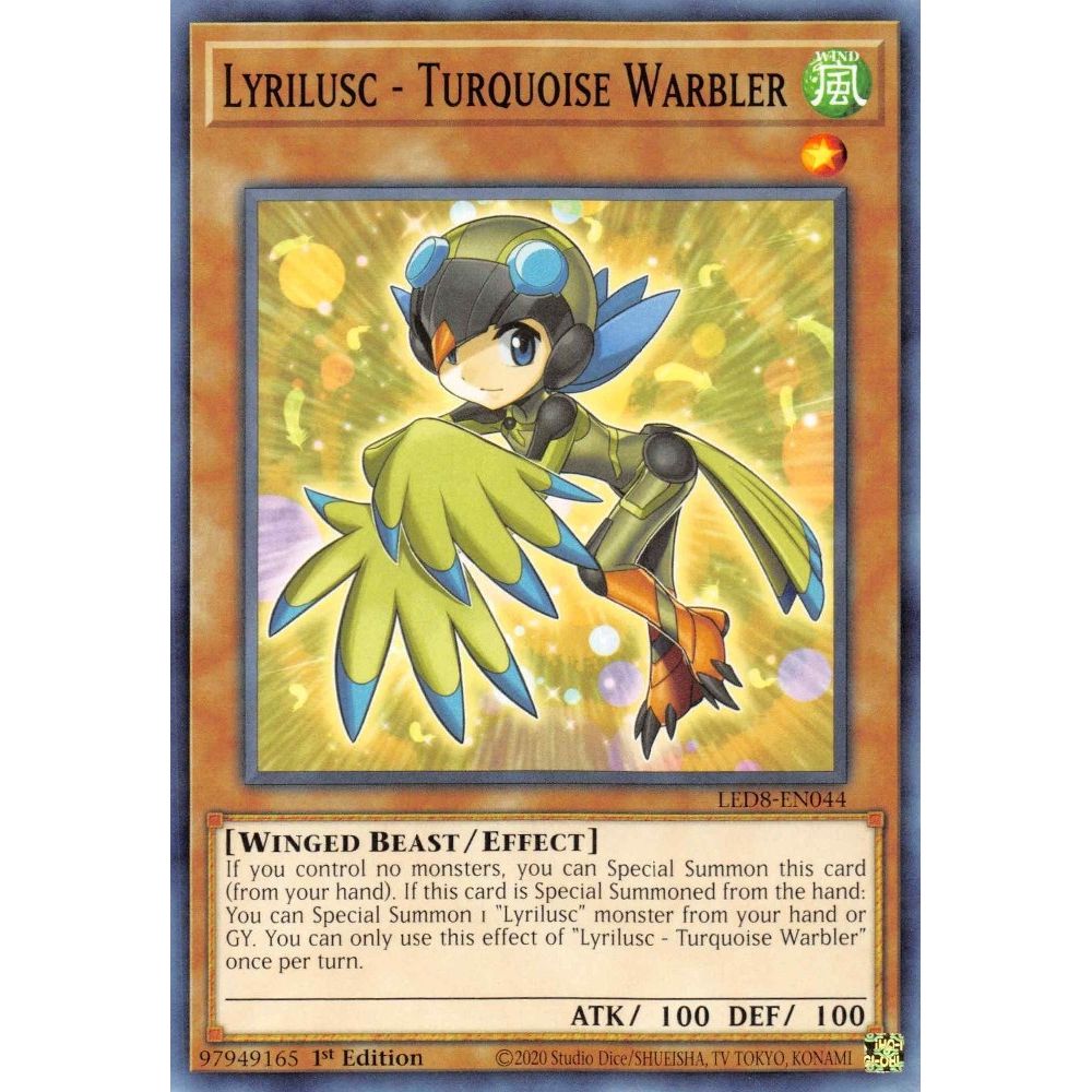 Image for Lyrilusc - Turquoise Warbler (LED8-EN044) (LED8) - YuGiOh