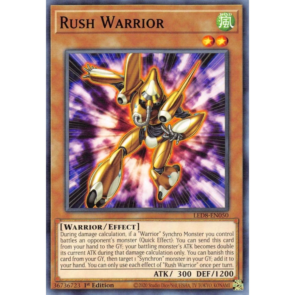 Image for Rush Warrior (LED8-EN050) (LED8) - YuGiOh