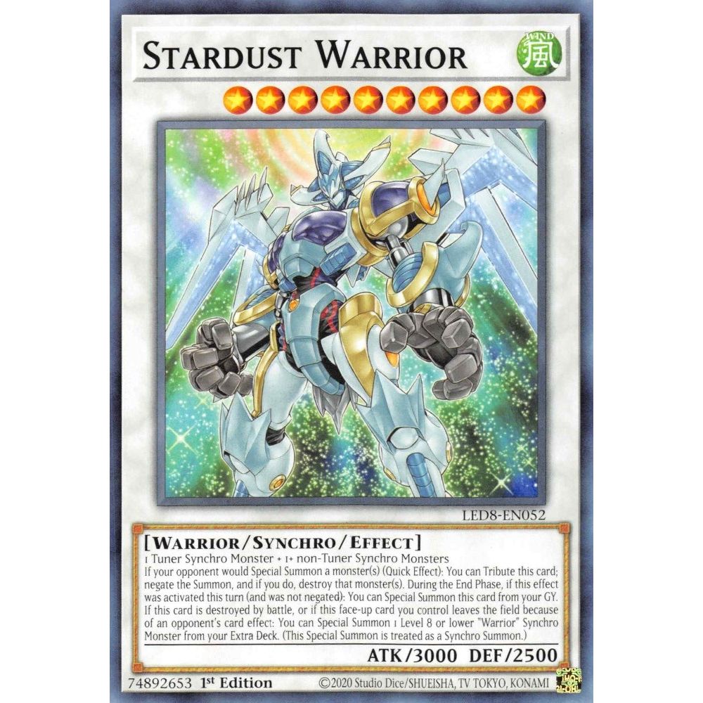 Image for Stardust Warrior (LED8-EN052) (LED8) - YuGiOh