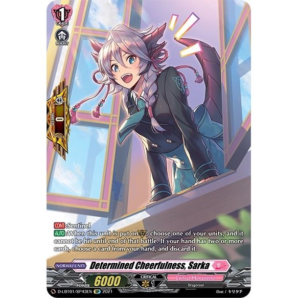Image for Determined Cheerfulness, Sarka (SP) (D-LBT01/SP43EN) (D-LBT01) - Cardfight Vanguard