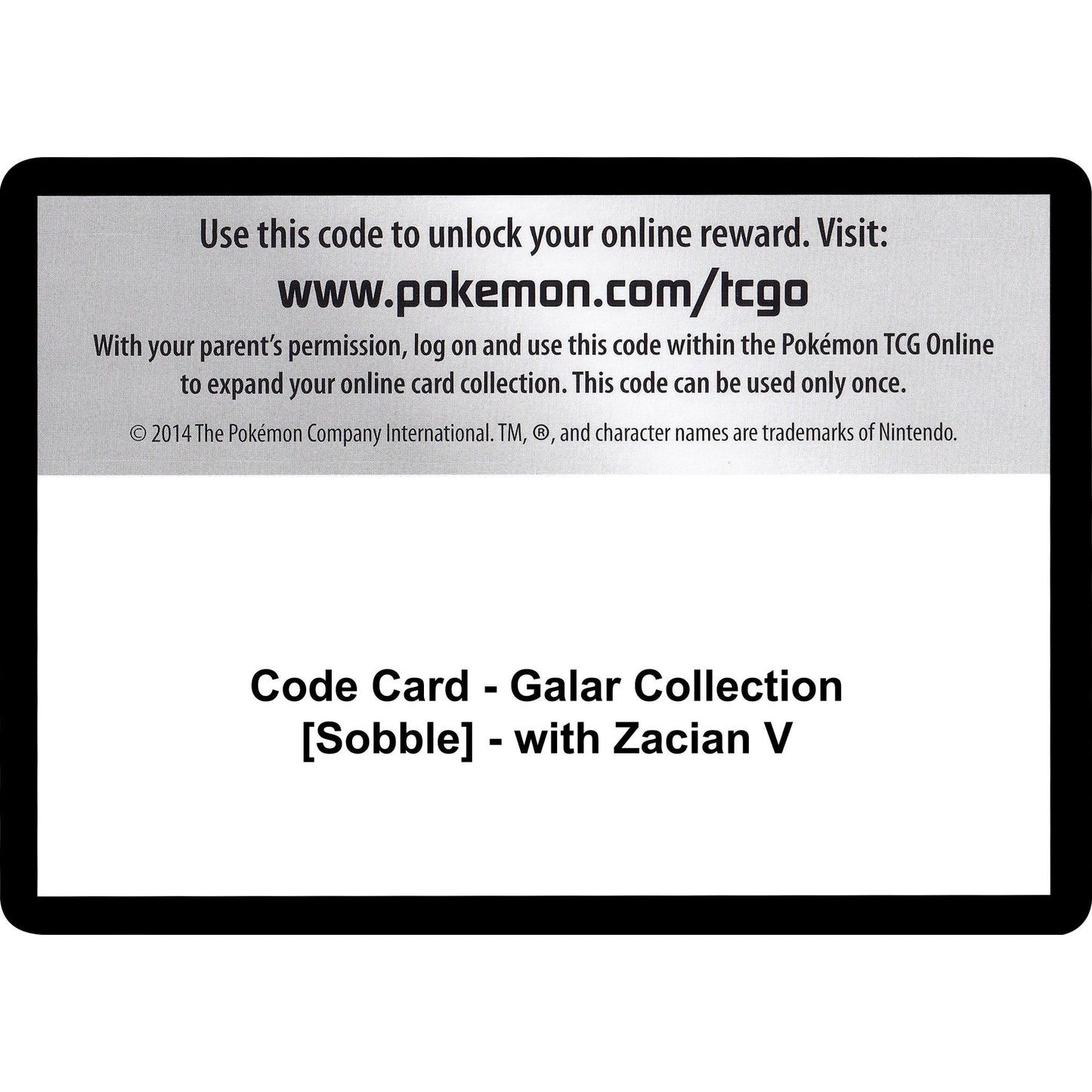 Image for Code Card - Galar Collection [Sobble] - with Zacian V (MCAP) - Pokemon