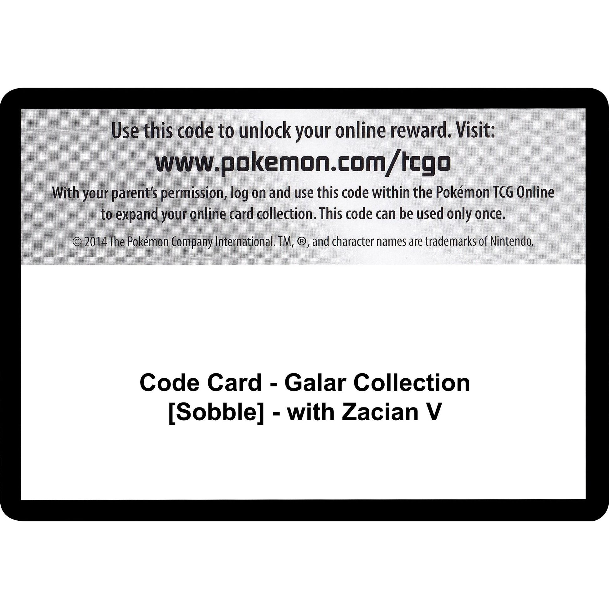 Image for Code Card - Galar Collection [Sobble] - with Zacian V (MCAP) - Pokemon