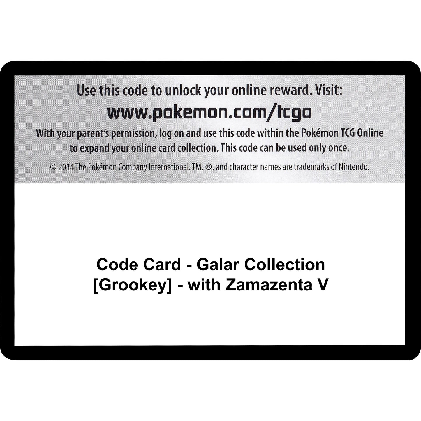 Image for Code Card - Galar Collection [Grookey] - with Zamazenta V (MCAP) - Pokemon