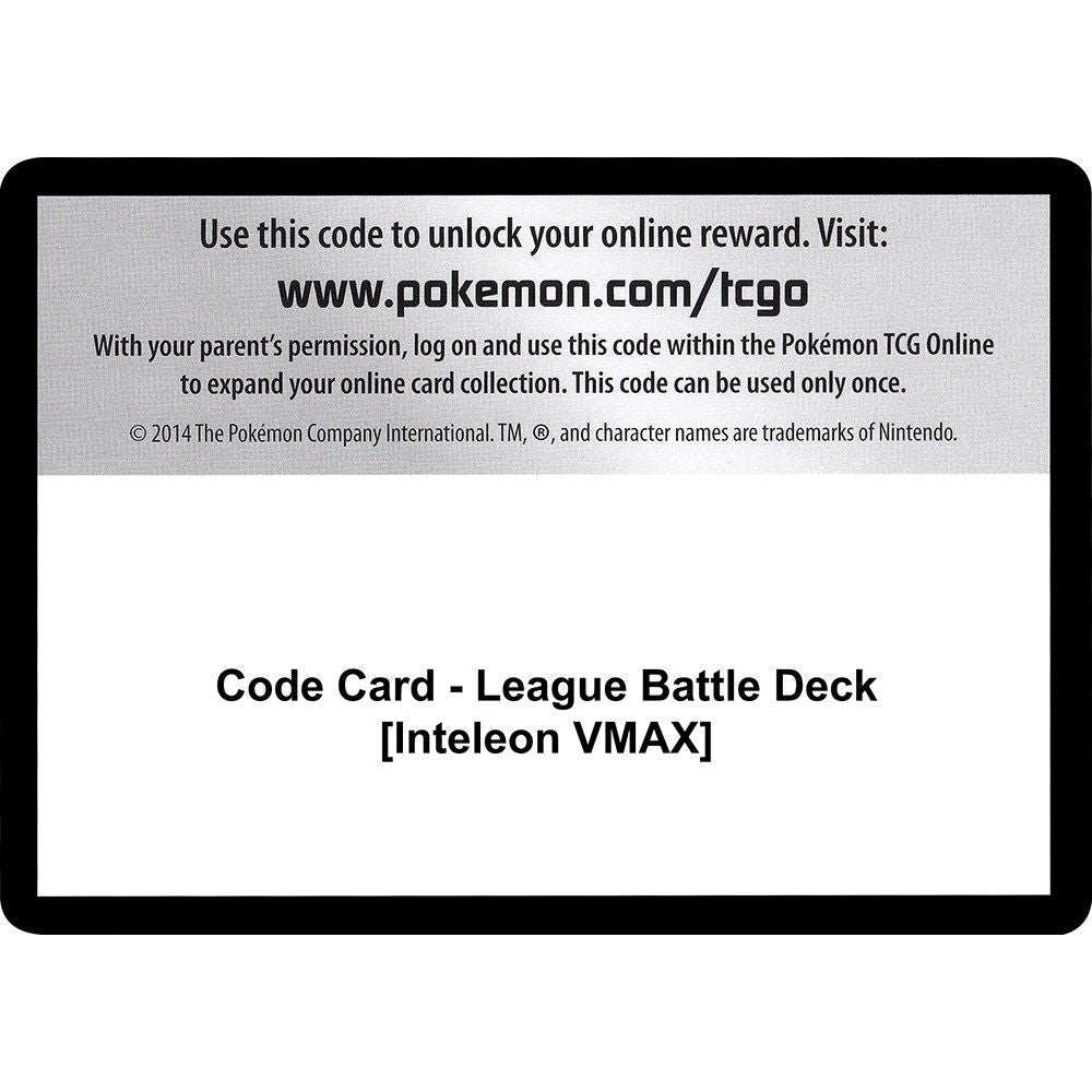 Image for Code Card - League Battle Deck [Inteleon VMAX] (MCAP) - Pokemon