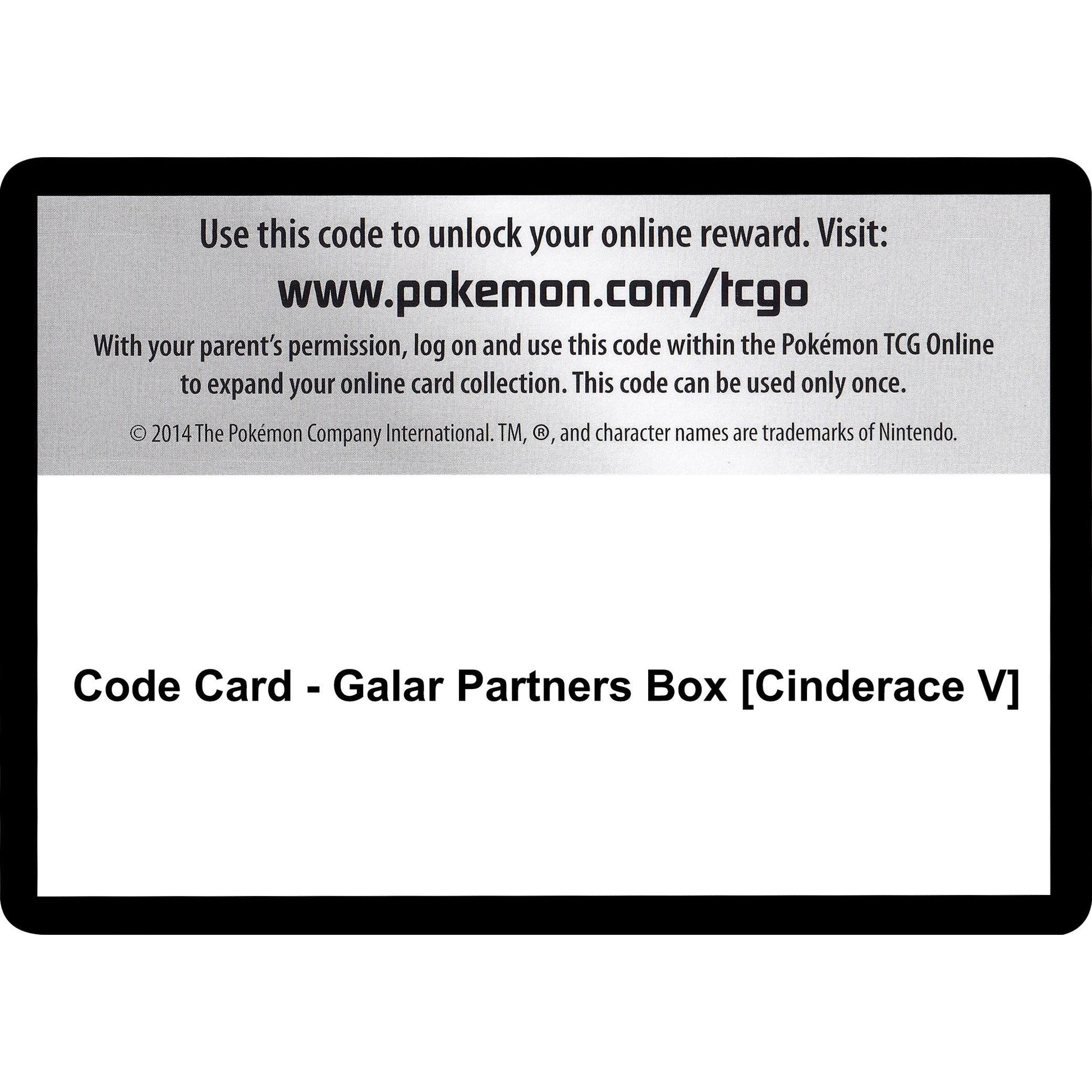 Image for Code Card - Galar Partners Box [Cinderace V] (SWSH01) - Pokemon