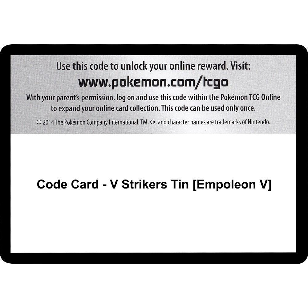 Image for Code Card - V Strikers Tin [Empoleon V] (SWSH05) - Pokemon
