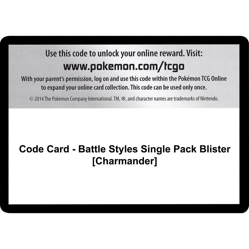 Image for Code Card - Battle Styles Single Pack Blister [Charmander] (SWSH05) - Pokemon