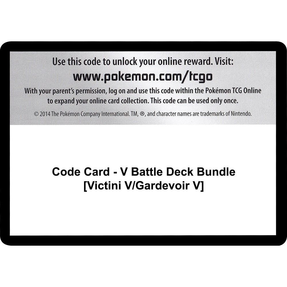 Image for Code Card - V Battle Deck Bundle [Victini V/Gardevoir V] (MCAP) - Pokemon