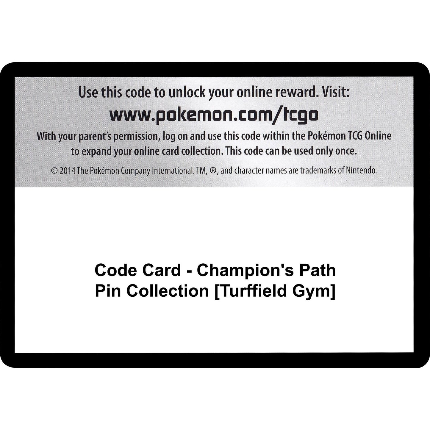 Image for Code Card - Champion's Path Pin Collection [Turffield Gym] (CHP) - Pokemon