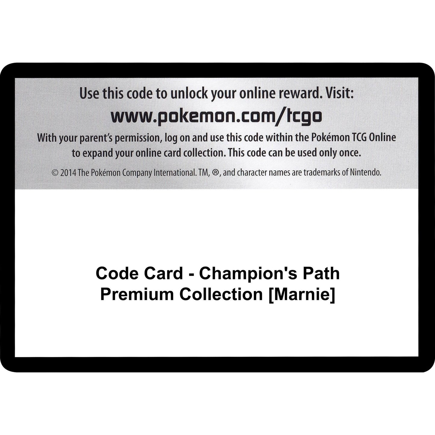 Image for Code Card - Champion's Path Premium Collection [Marnie] (CHP) - Pokemon