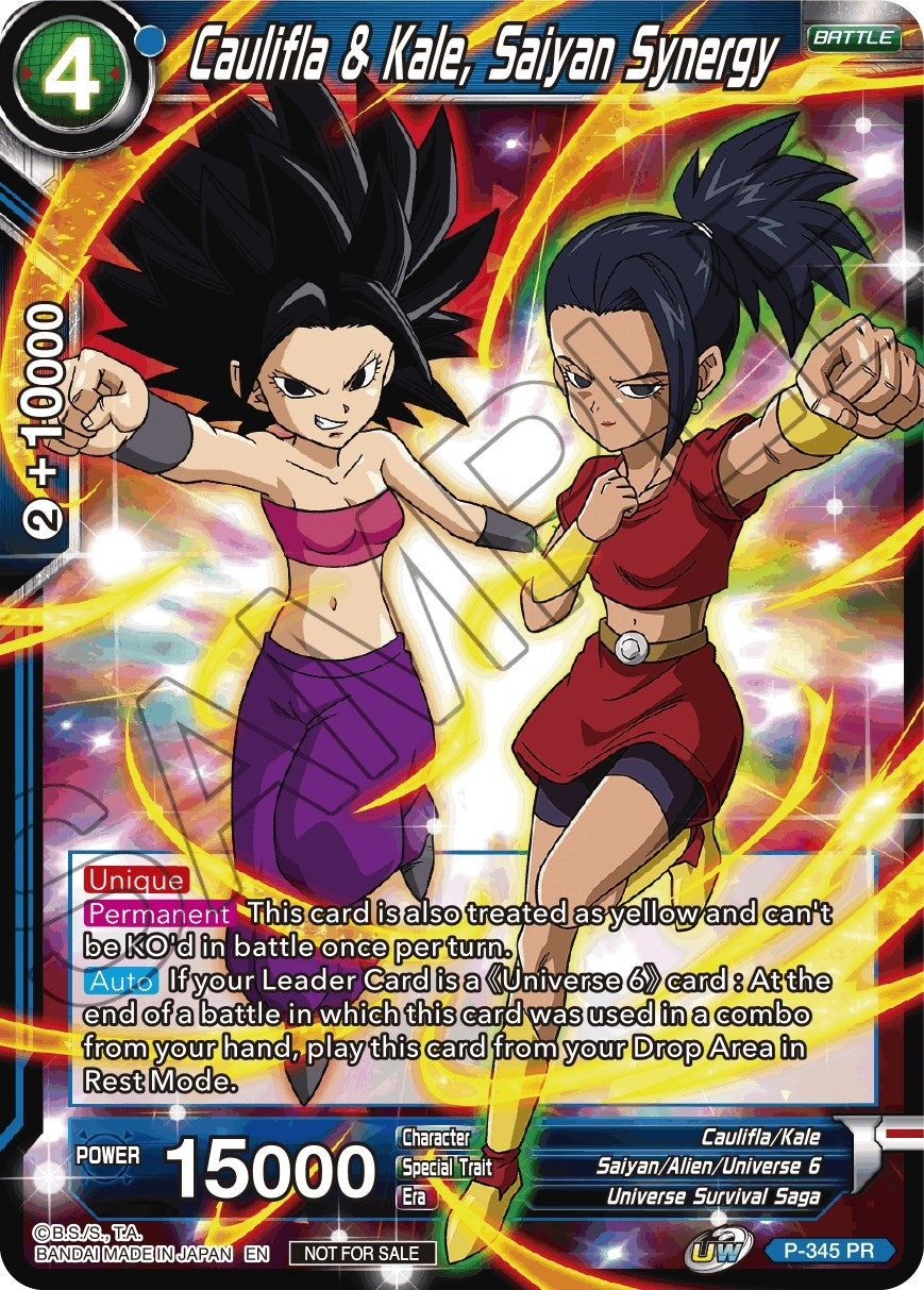 Image for Caulifla & Kale, Saiyan Synergy (P-345) (TPR) - Dragon Ball Super: Masters