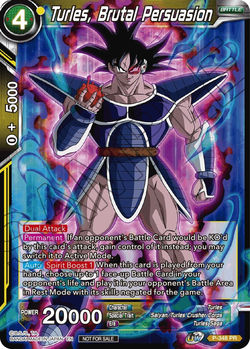 Image for Turles, Brutal Persuasion (P-348) (TPR) - Dragon Ball Super: Masters