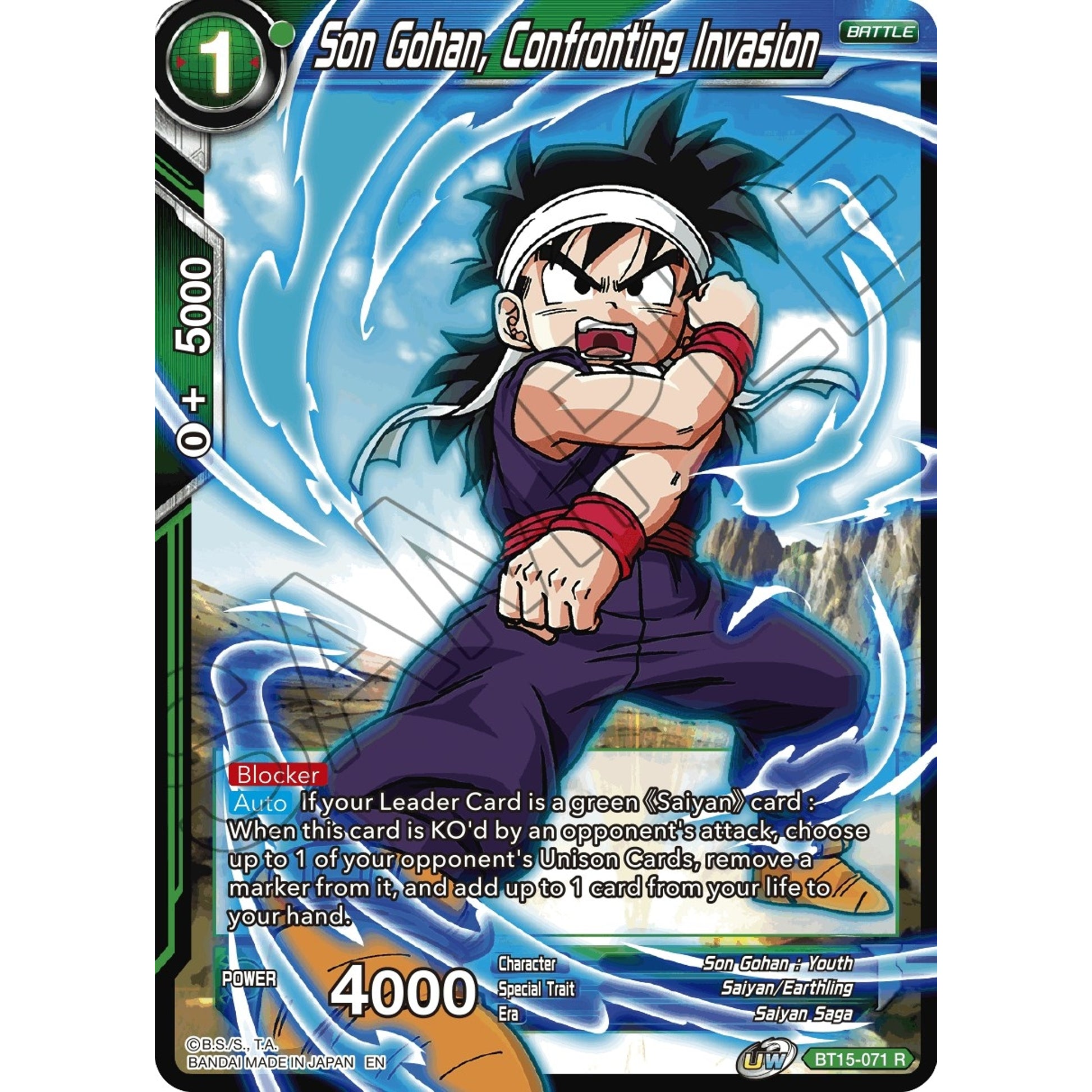 Image for Son Gohan, Confronting Invasion (BT15-071) (DBS-B15) - Dragon Ball Super: Masters