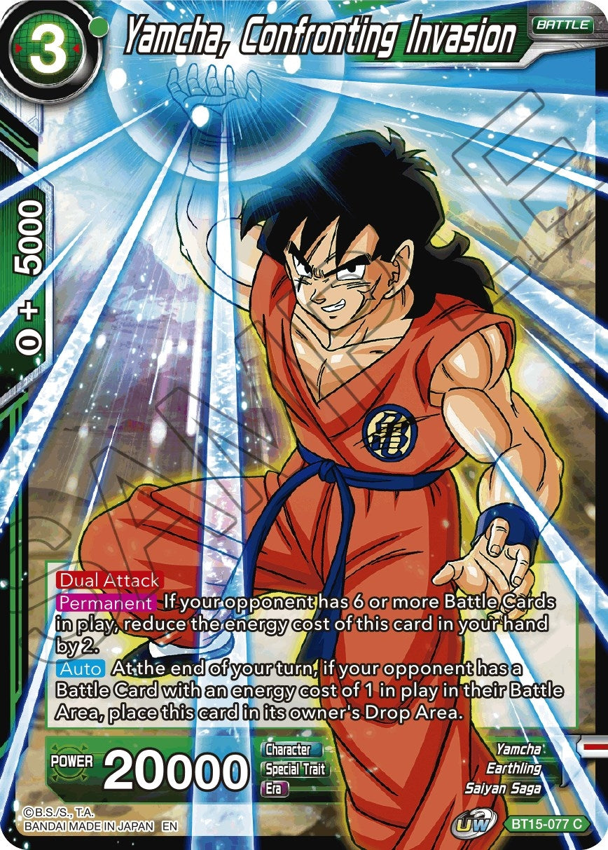 Image for Yamcha, Confronting Invasion (BT15-077) (DBS-B15) - Dragon Ball Super: Masters