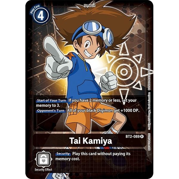 Image for Tai Kamiya - BT2-089 (Official Tournament Pack Vol.3) (BT2-089 R) (BT01-03A) - Digimon Card Game
