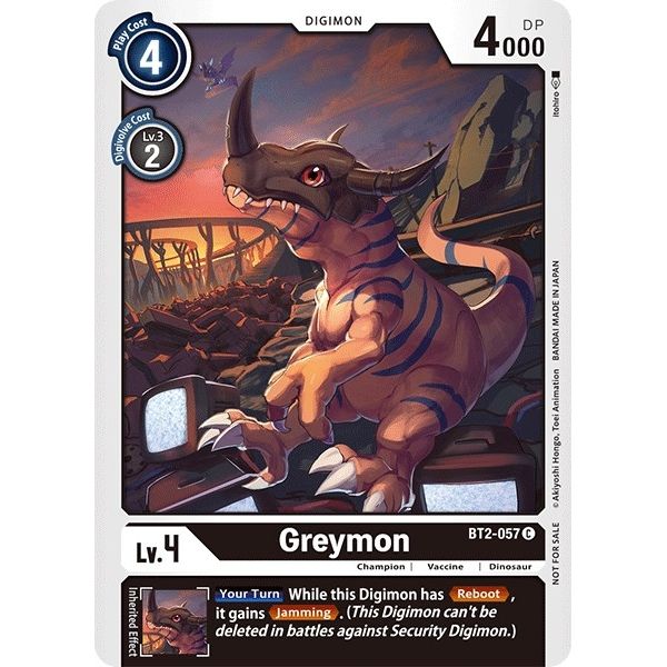 Image for Greymon - BT2-057 (Official Tournament Pack Vol.3) (BT2-057 C) (BT01-03A) - Digimon Card Game