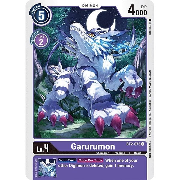 Image for Garurumon - BT2-073 (Official Tournament Pack Vol.3) (BT2-073 C) (BT01-03A) - Digimon Card Game