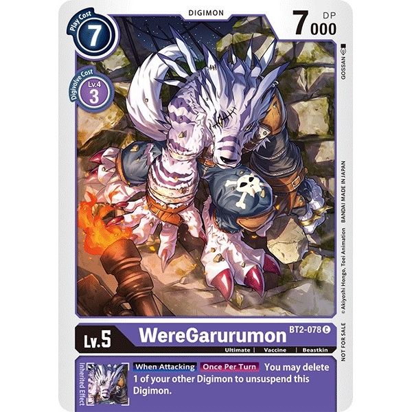 Image for WereGarurumon - BT2-078 (Official Tournament Pack Vol.3) (BT2-078 C) (BT01-03A) - Digimon Card Game