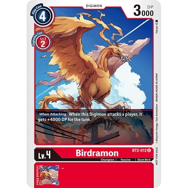 Image for Birdramon - BT2-012 (Official Tournament Pack Vol.3) (BT2-012 U) (BT01-03A) - Digimon Card Game